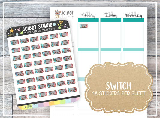 CONSOLE (Classic) - Kawaii Planner Stickers - Video Game Stickers - Journal Stickers - Cute Stickers - Decorative Stickers - K0026-A