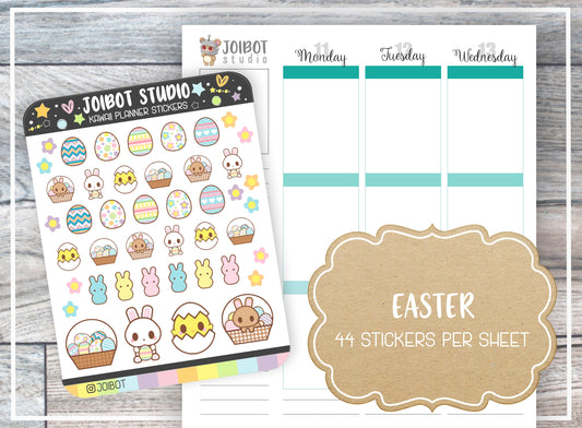 EASTER - Kawaii Planner Stickers - Holiday Stickers - Journal Stickers - Cute Stickers - Decorative Stickers - K0106