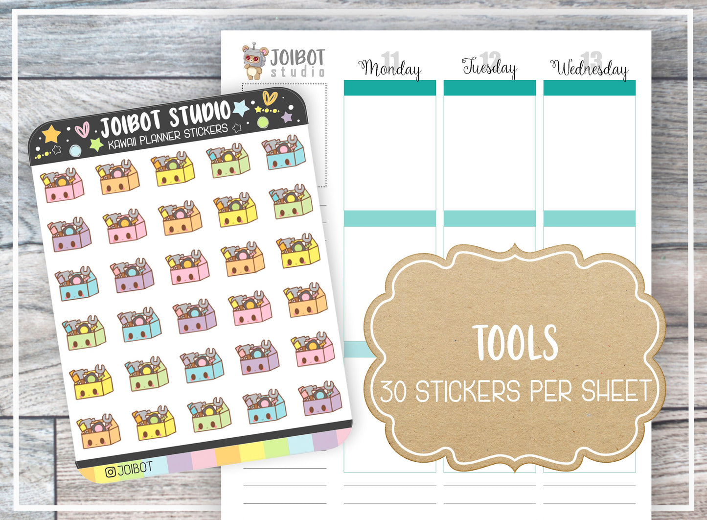TOOLS - Kawaii Planner Stickers - Home Stickers - Journal Stickers - Cute Stickers - Decorative Stickers - K0179